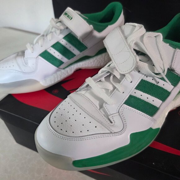 Size 12 - adidas Forum Low White Green Gum Great Looking Shoe! - Picture 6 of 9